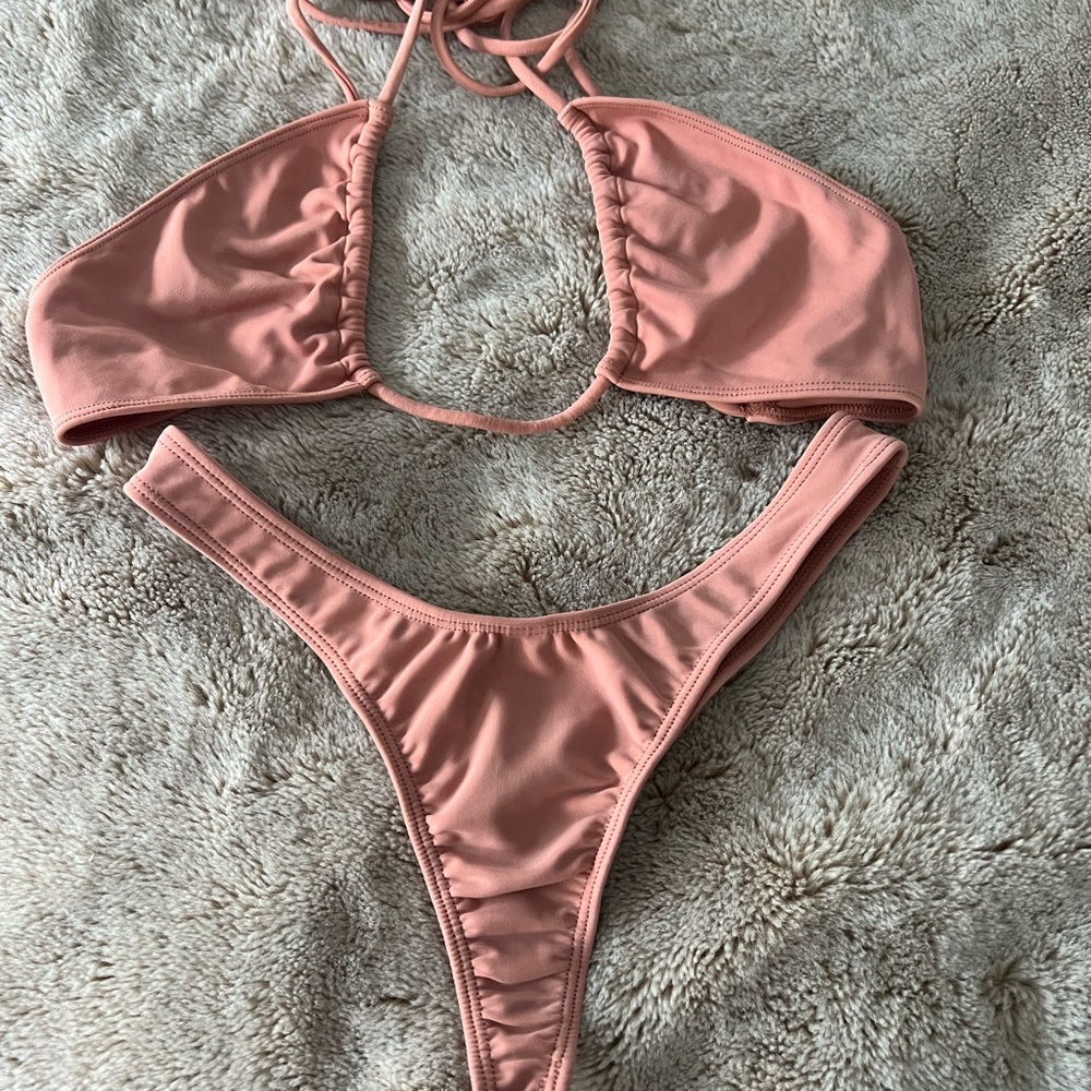 MINIMALE ANIMALE Bikini Set The Montenegro Top M & NOLITA THONG S Color Sandbar - Picture 3 of 5